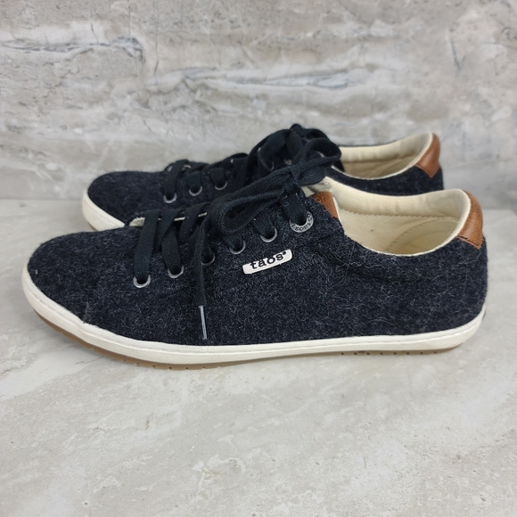 Taos STAR BURST Black Wool Sneakers 7.5 - Picture 4 of 11